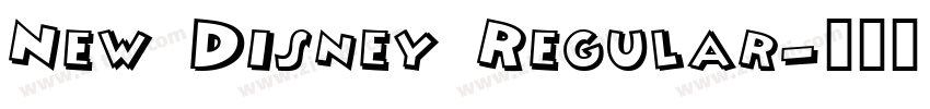 New Disney Regular字体转换